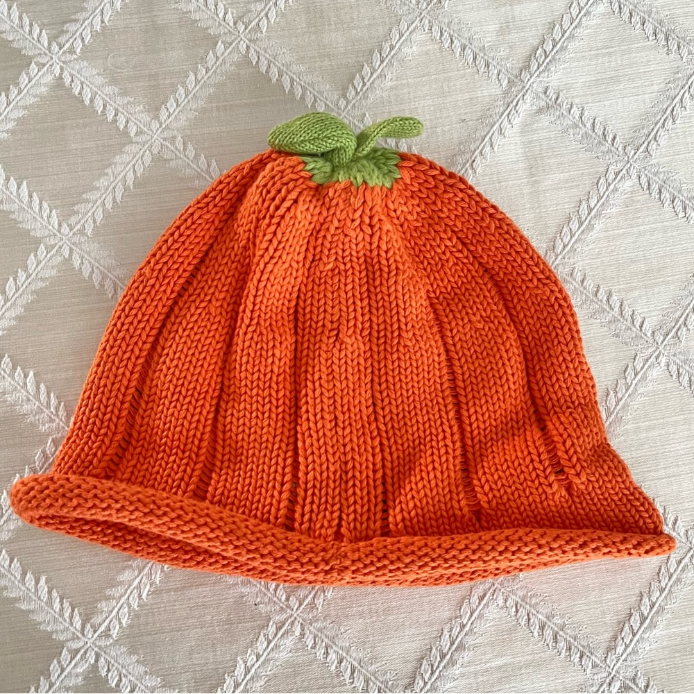 Pumpkin Hat. Too cute!! Fits 2T, 3T, 4T, 5T